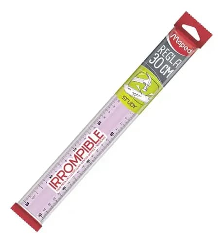 Regla 30CM/45 in study unbreakable