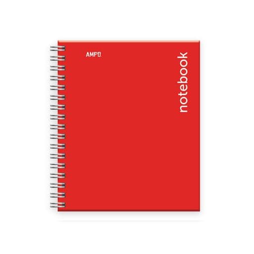 Cuaderno en esp. (8.5X11) td 100H rojo