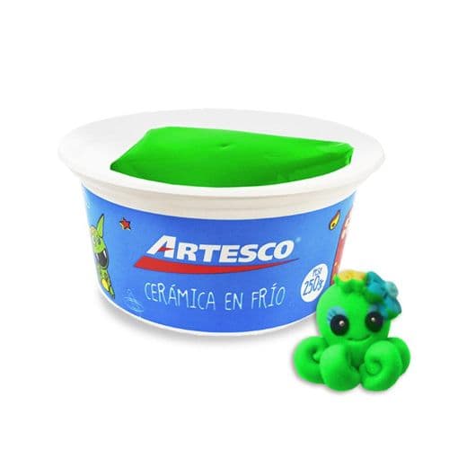 Ceramica en frio artesco 250 grs verde