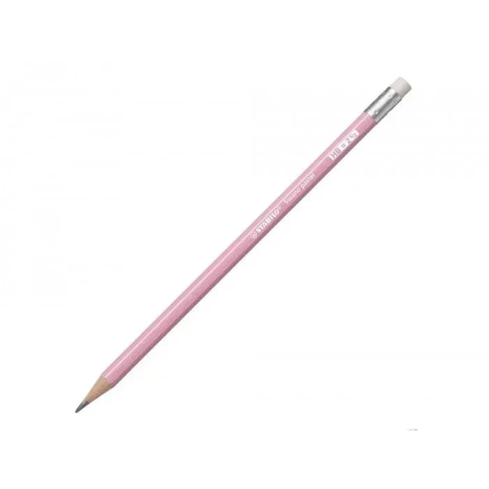 Lapiz pastel swano rosado stabilo