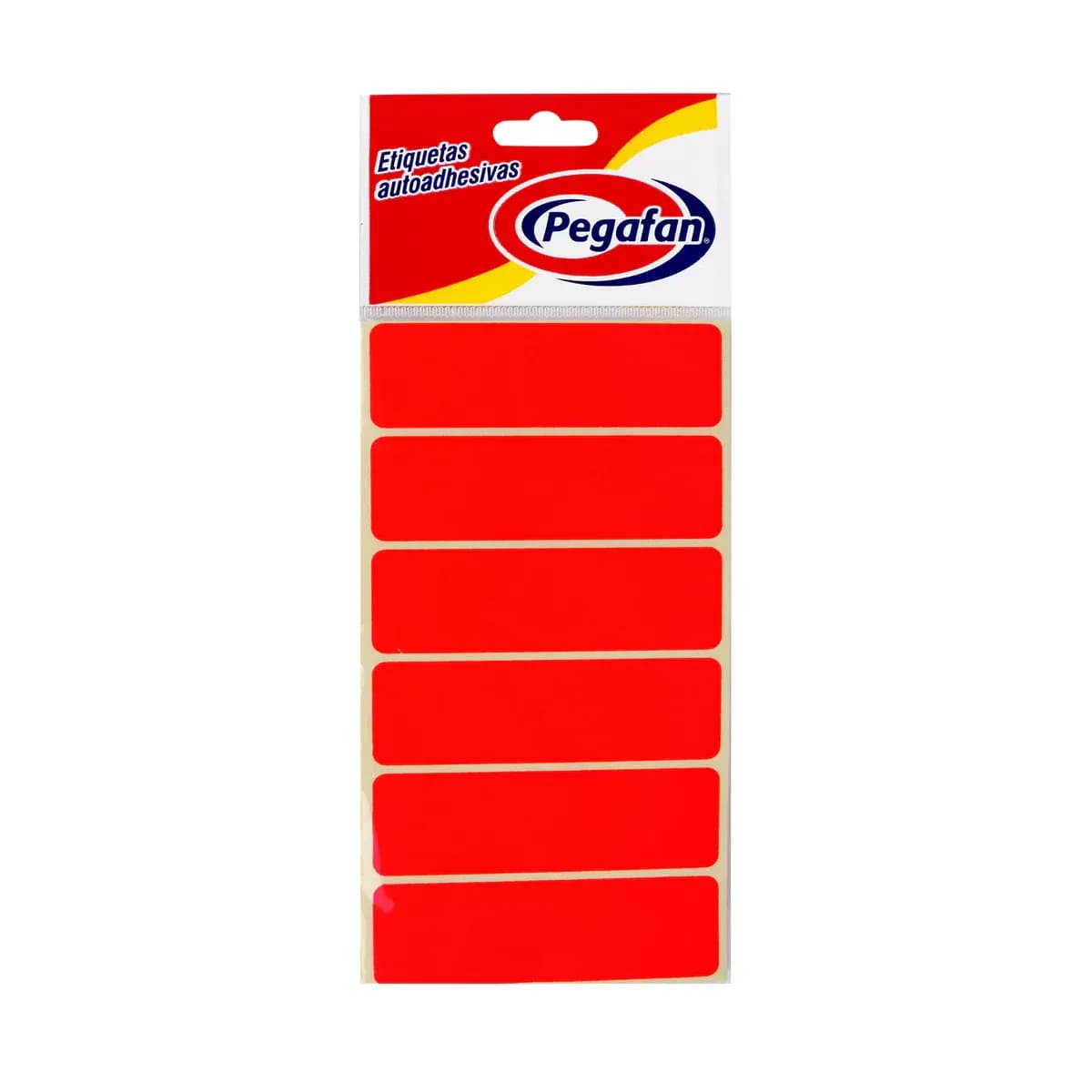 Etiquetas (1X3) fluo rojo 100/1 (23.5X76MM)