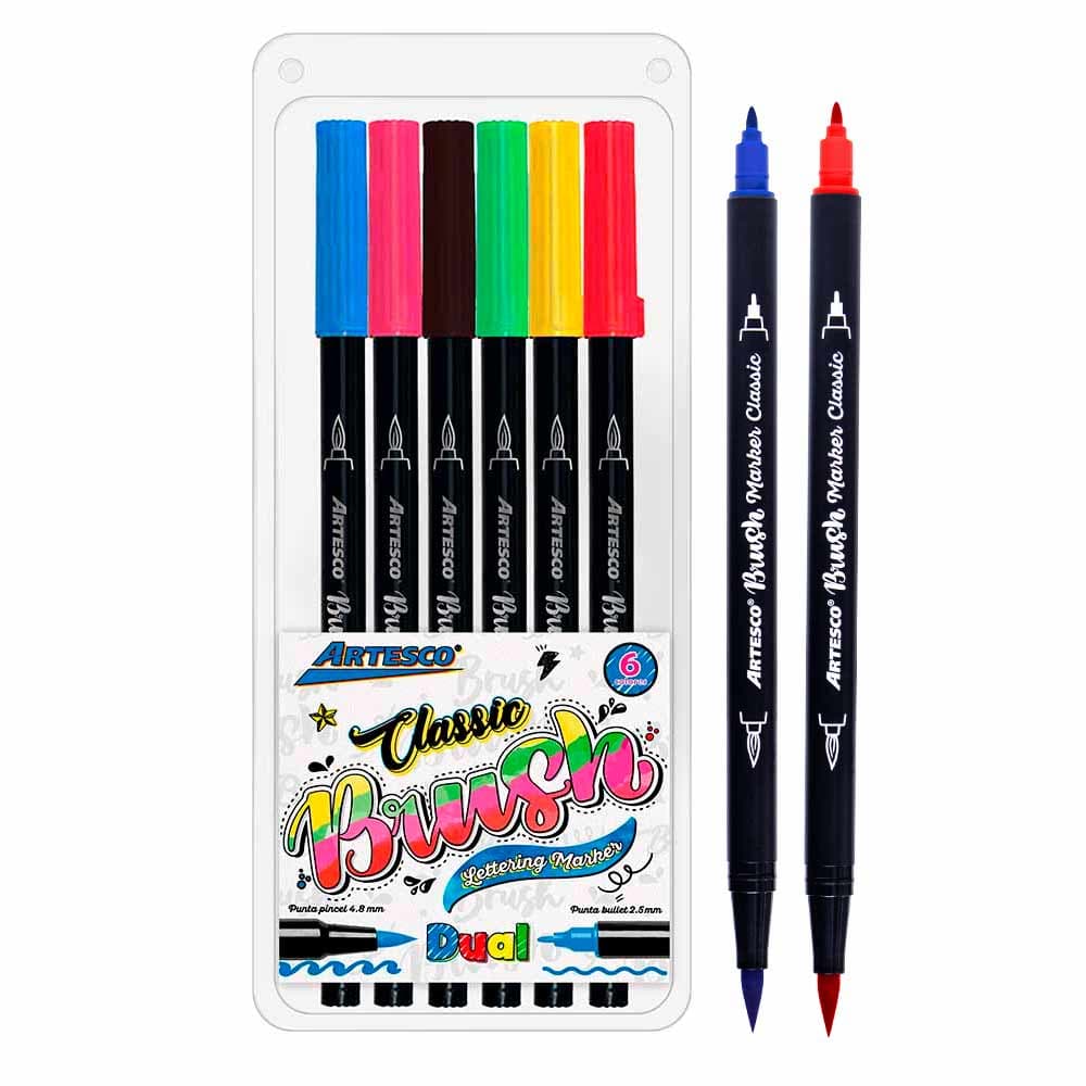 Juego de marcador dual brush classic 6/1