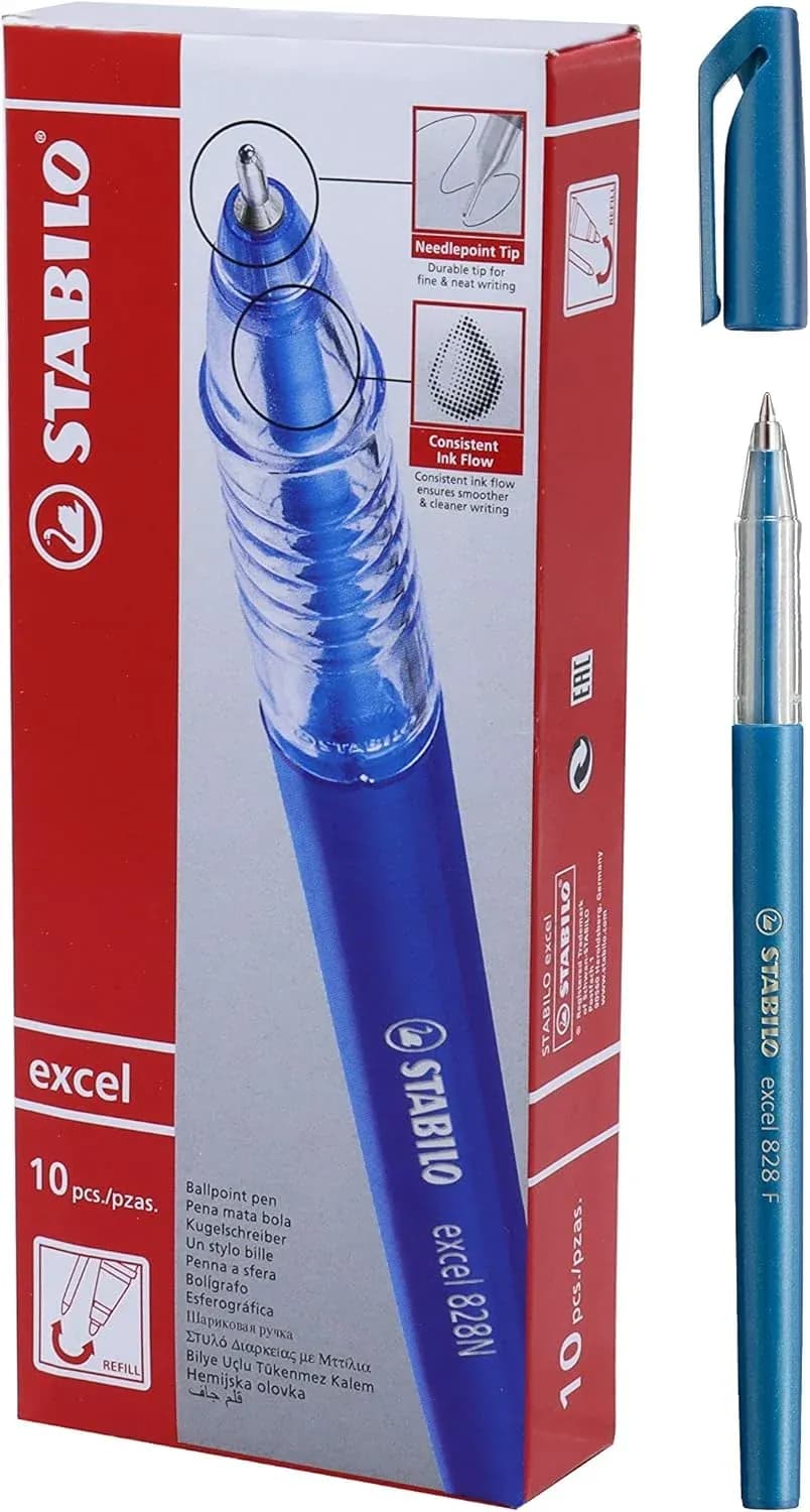 Boligrafo exel fino azul 10/1