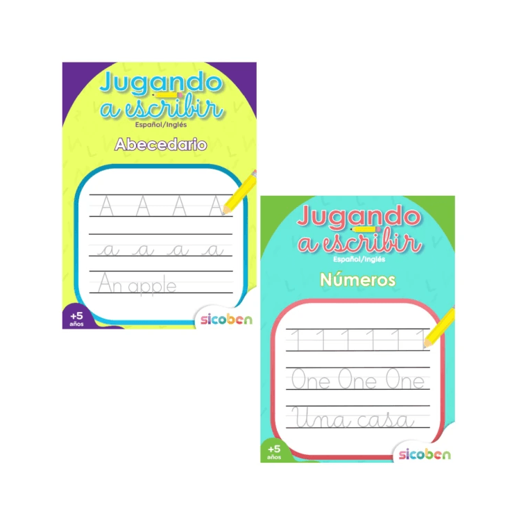 Libro actividad/colorear jugando a escribir sicoben