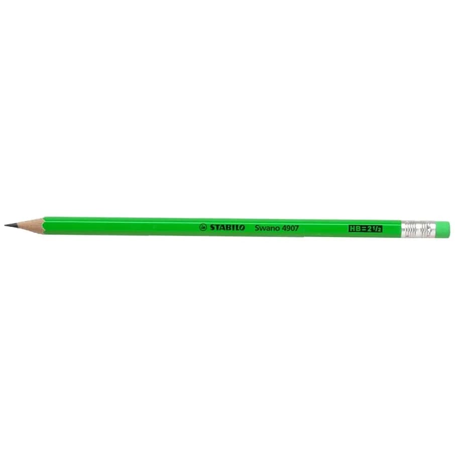 Lapiz swano c/fluorecente verde stabilo