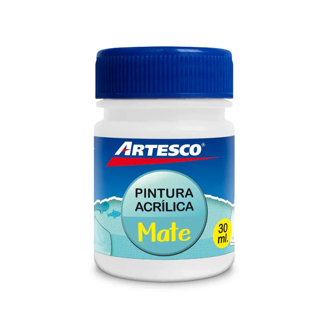 Pintura acrilica mate 30ML blanco