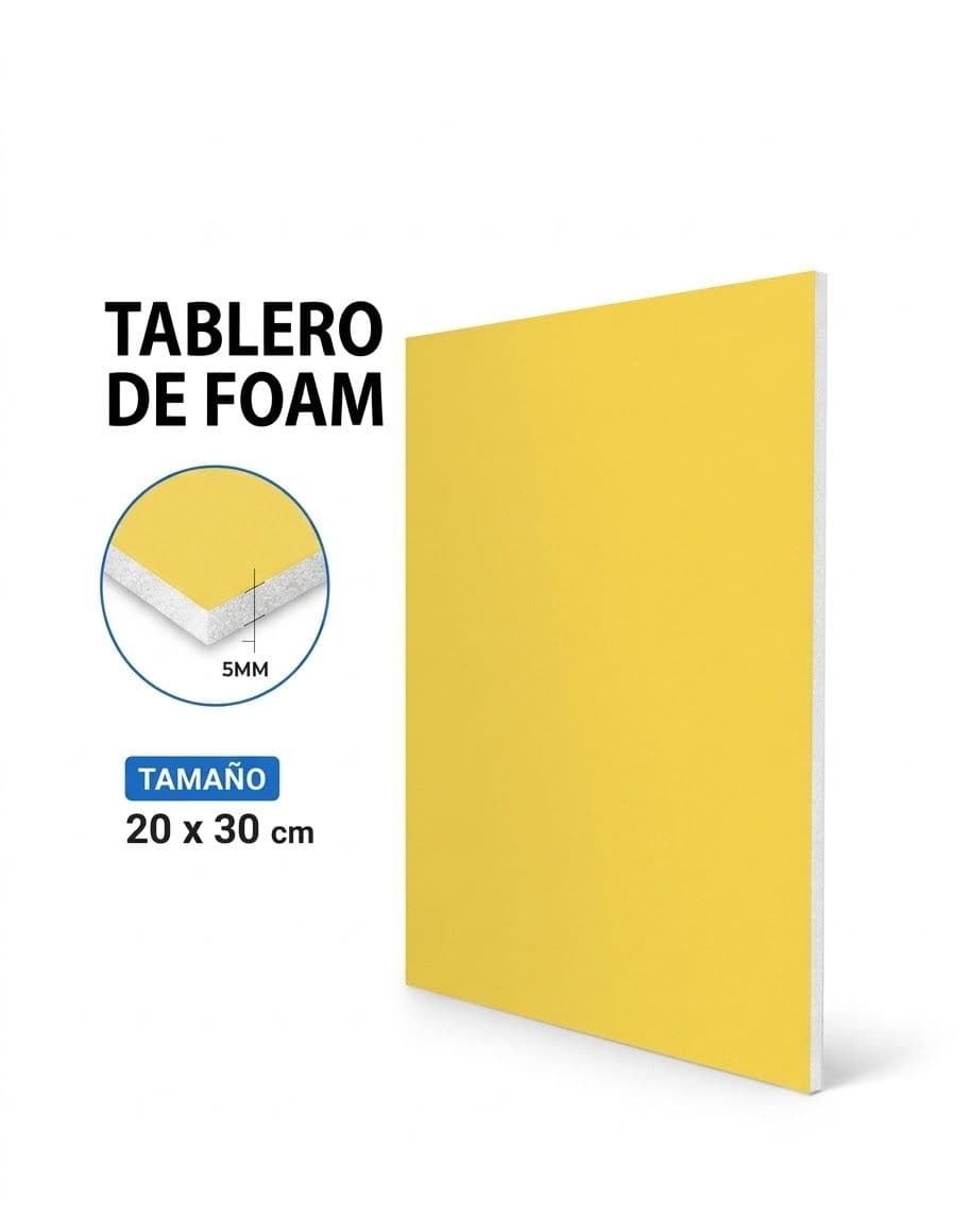 Carton foam board 5MM (20X30) amarillo