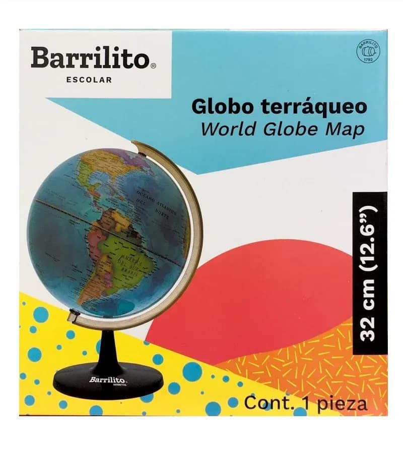 Globo terraqueo grande 32CMS /12.6 pulg