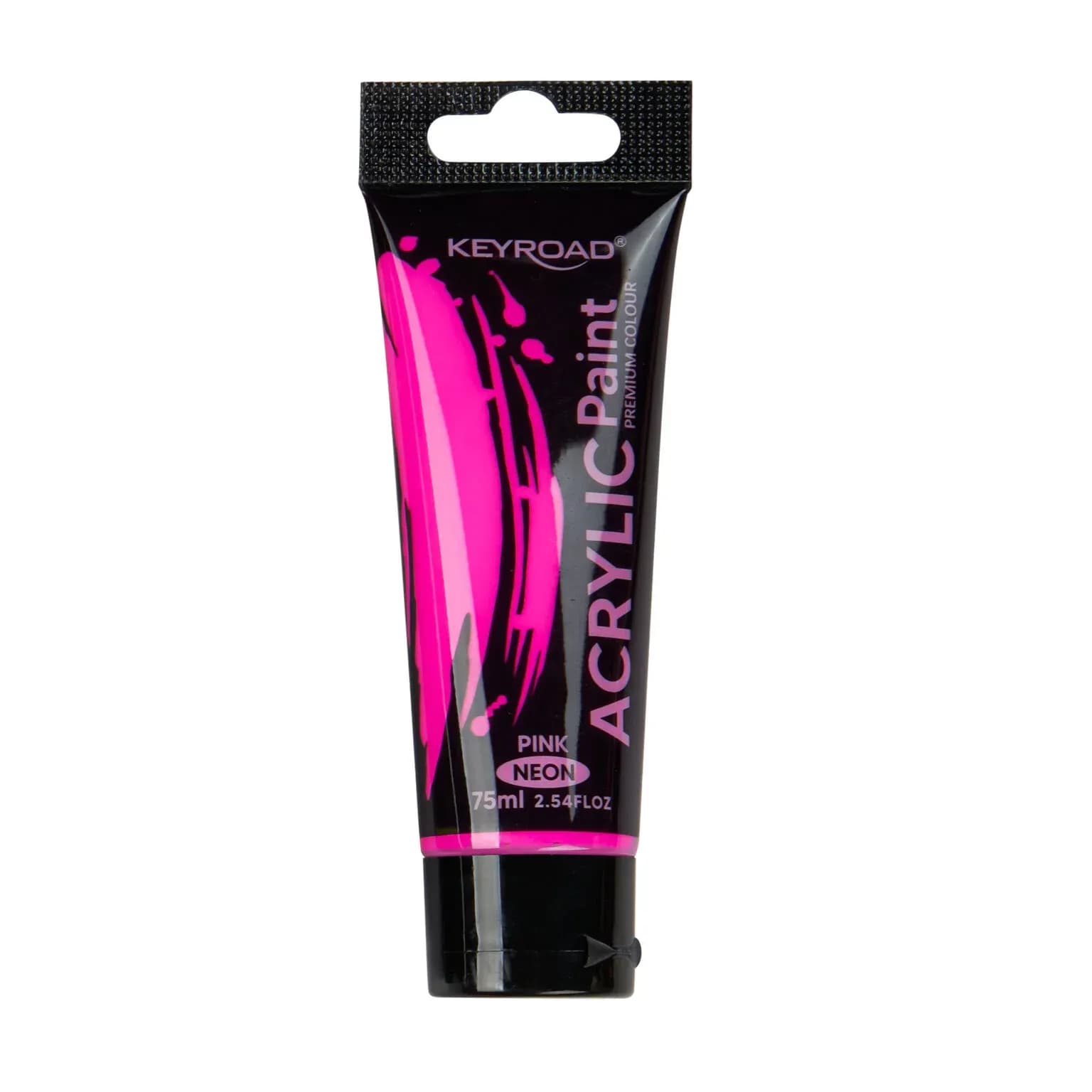Pintura acrilica 75ML rosado neon keyroad