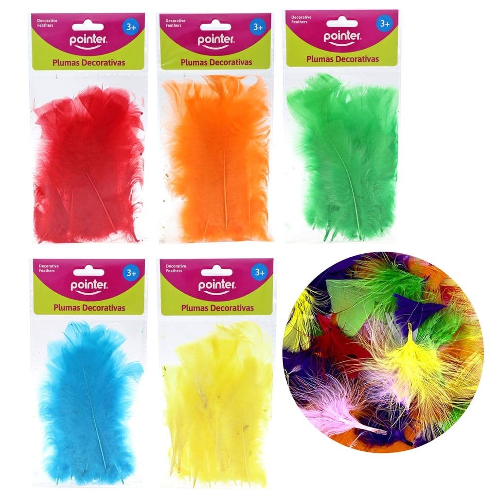 Plumas colores surtidos pointer