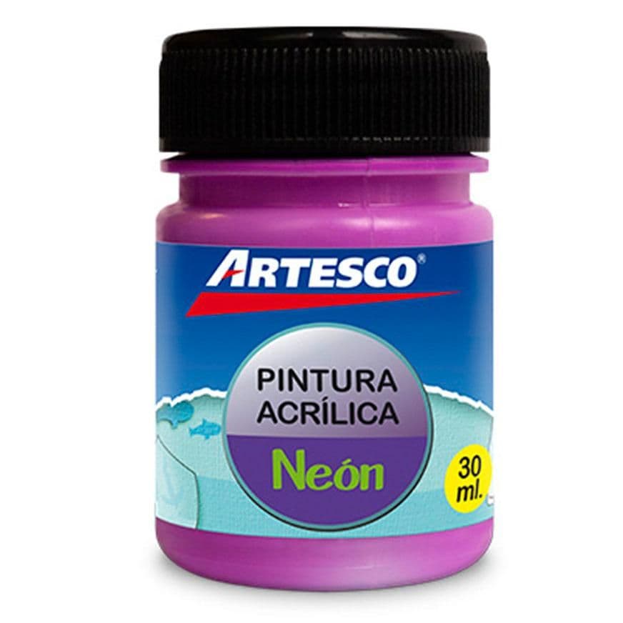 Pintura acrilica mate neon 30ML morado