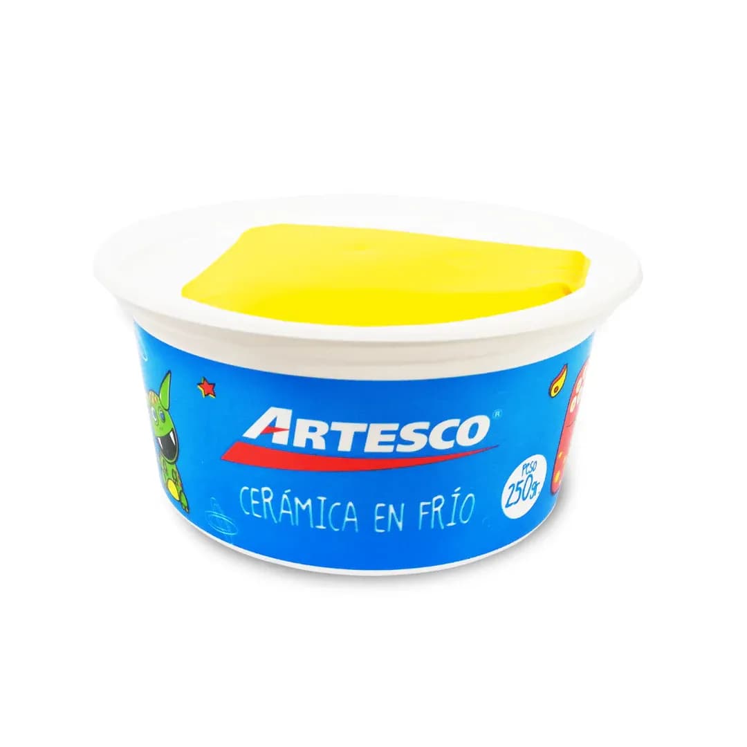 Ceramica en frio artesco 250 grs amarillo