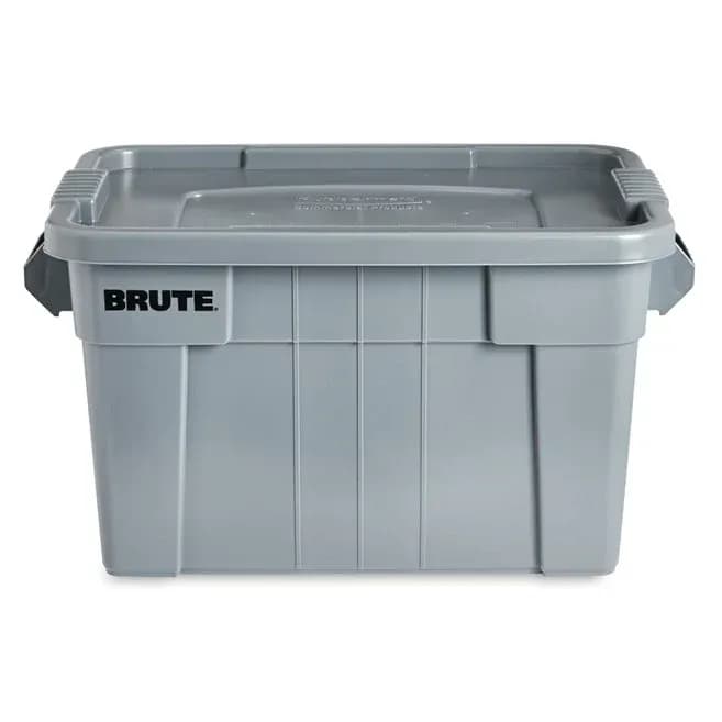 Baul con tapa rubbermaid brute 20 gl