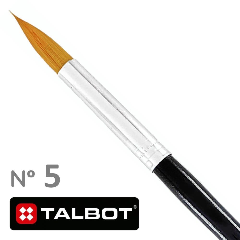 Pincel nylon red. #5 talbot