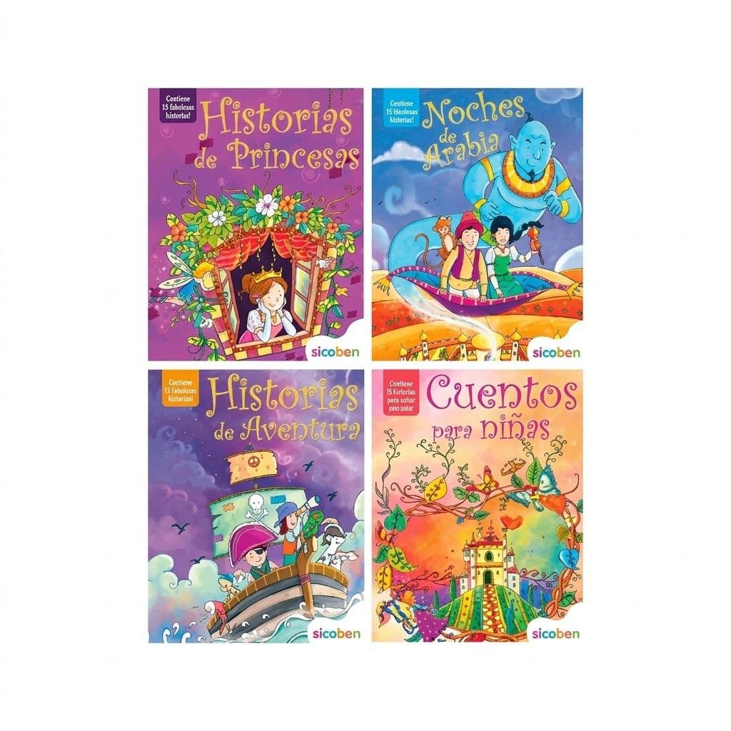 Libro cuentos historias princesas/niñas sicoben