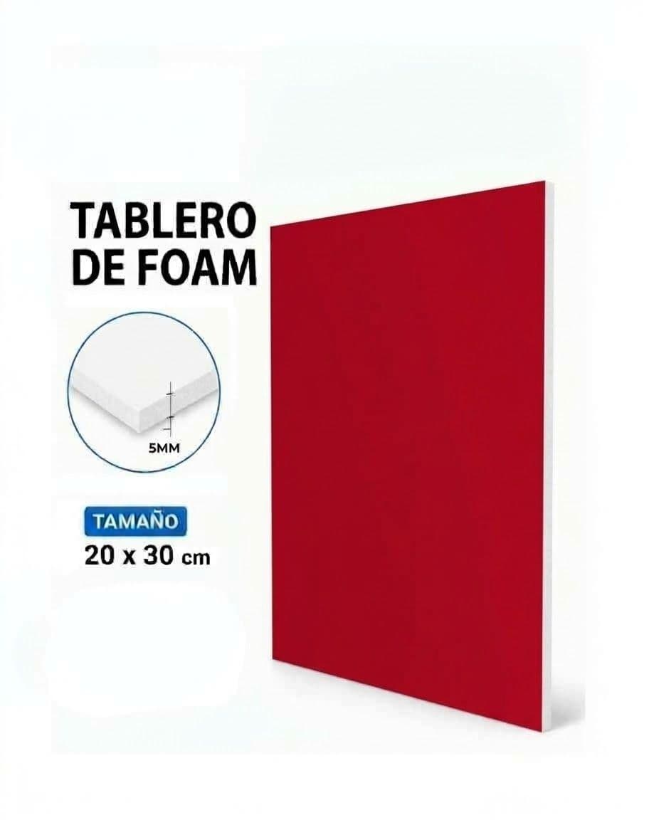 Carton foam board 5MM (20X30) roja