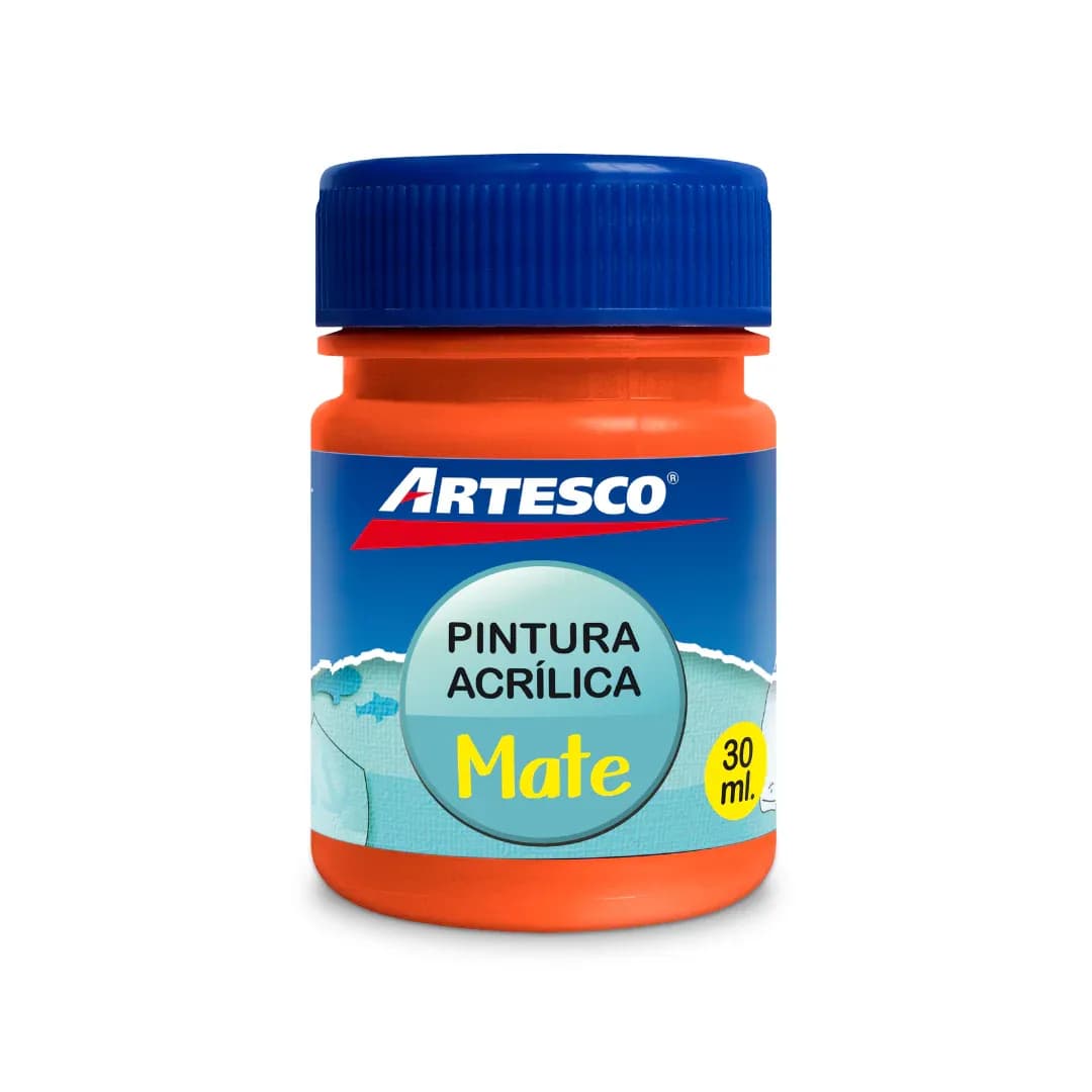Pintura acrilica mate 30ML naranja