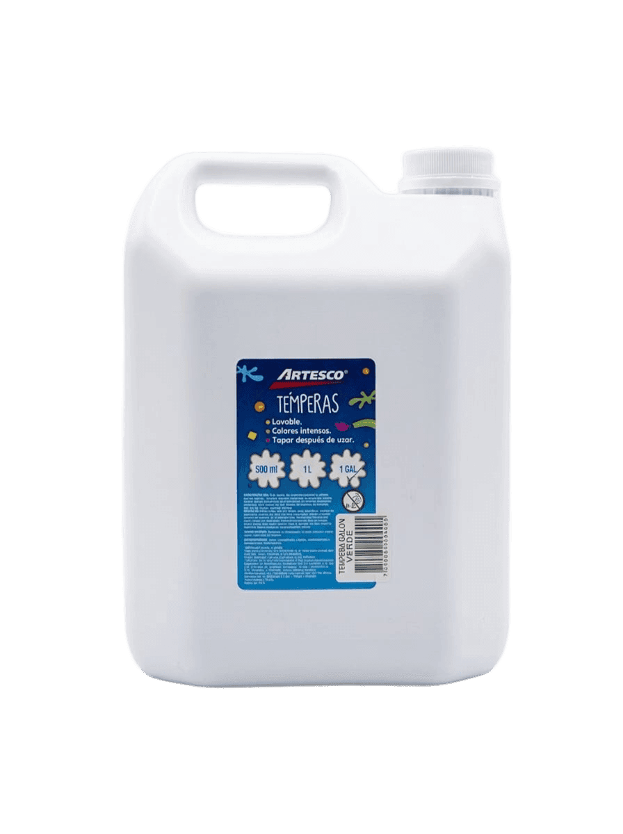 Tempera 3.875 ml verde 1GL (artesco)