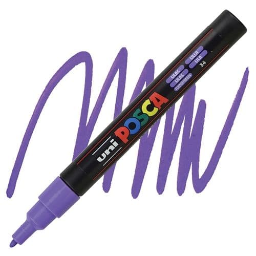 Marcador posca pta. fina lila