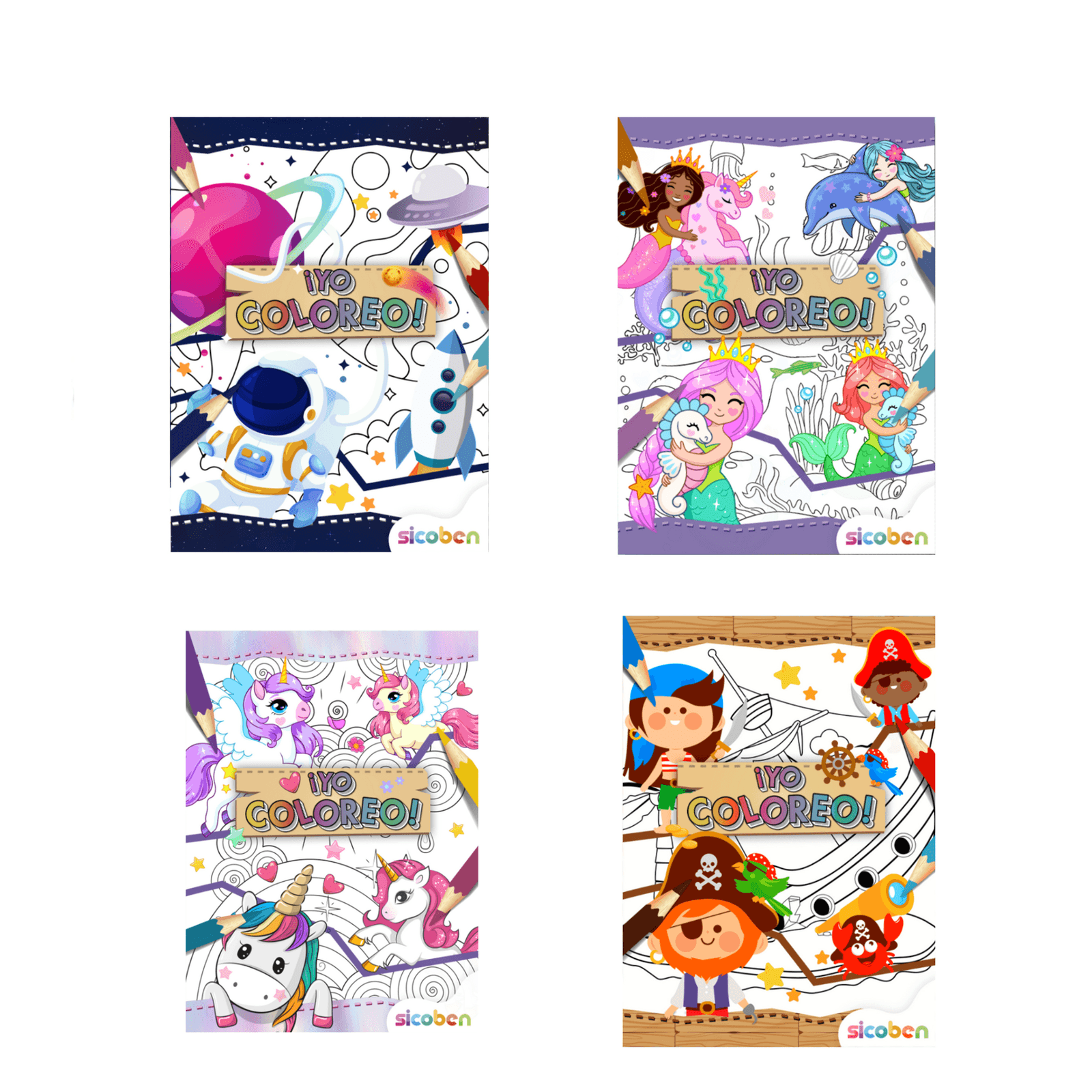 Libro p/colorear yo coloreo sicoben