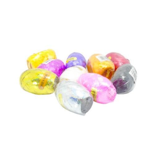 Huevitos 20 yardas curling metalicos