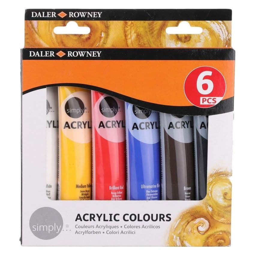 Juego de acrilica simply 75 ml 6/1 blister
