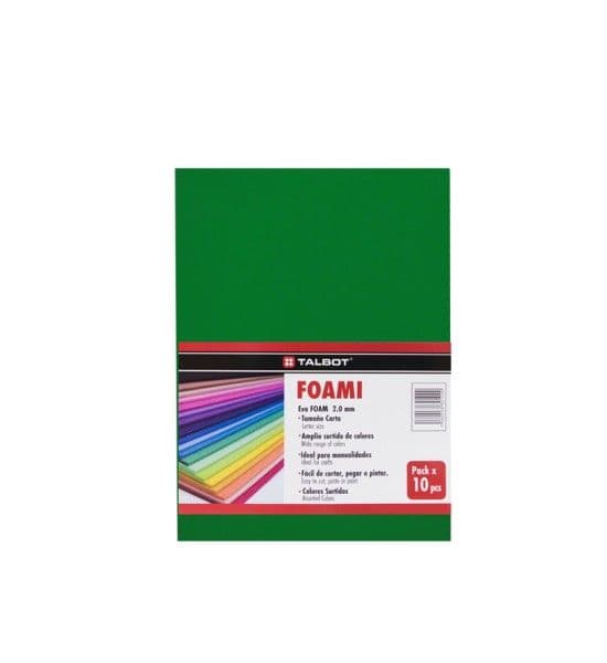 Foami verde claro talbot 10/1