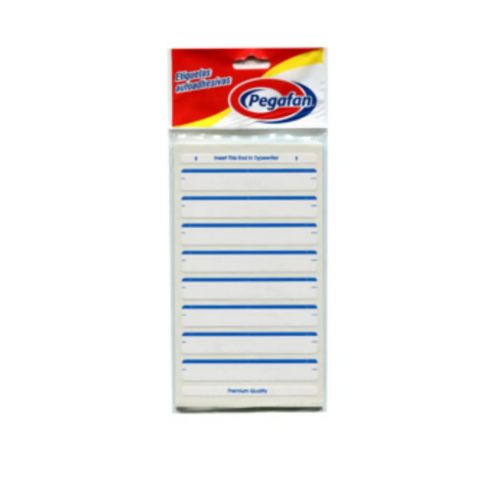 Etiquetas p/fordel (14X87MM) azul