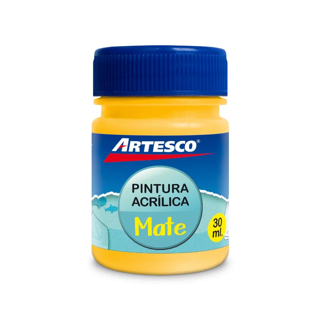 Pintura acrilica mate 30ML amarillo