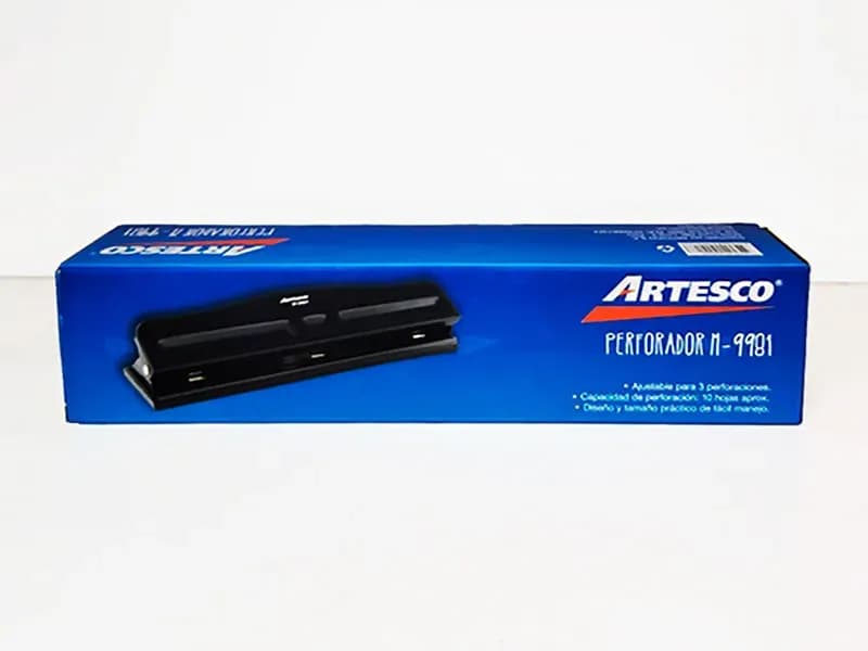 Perforadora 3 hoyos M-9981 P/10H (artesco)