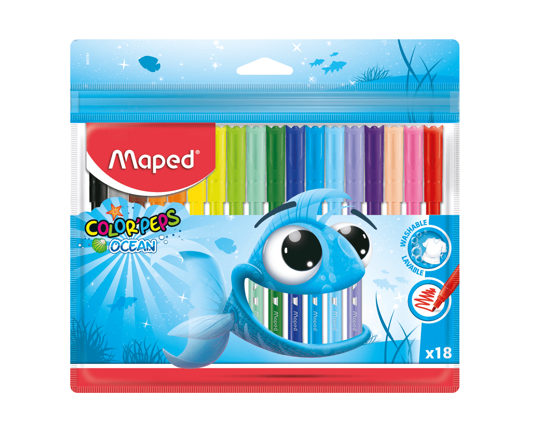 Juego de marcadores color peps ocean 18/1