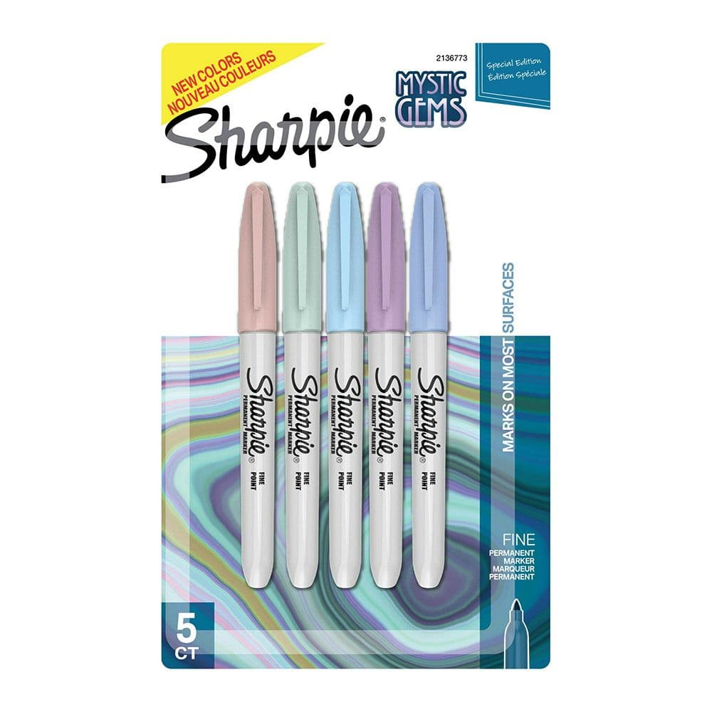 Juego de felpas perm. sharpie fina mystic gems 5/1