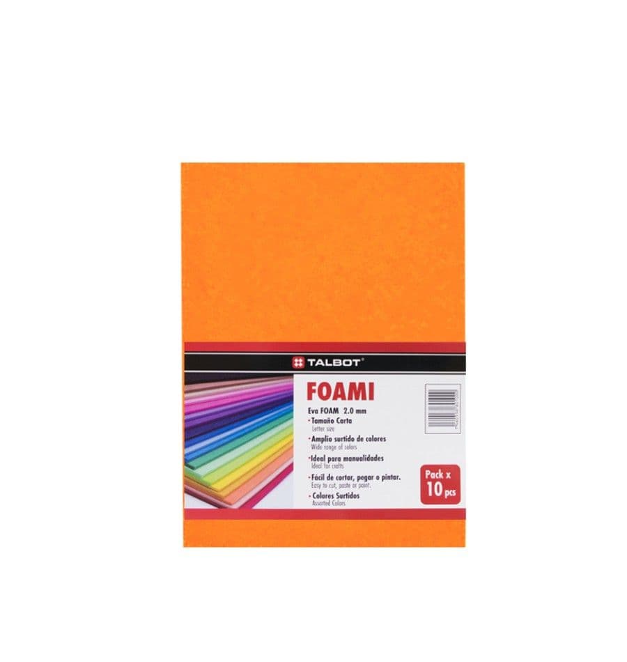 Foami naranja claro talbot 10/1