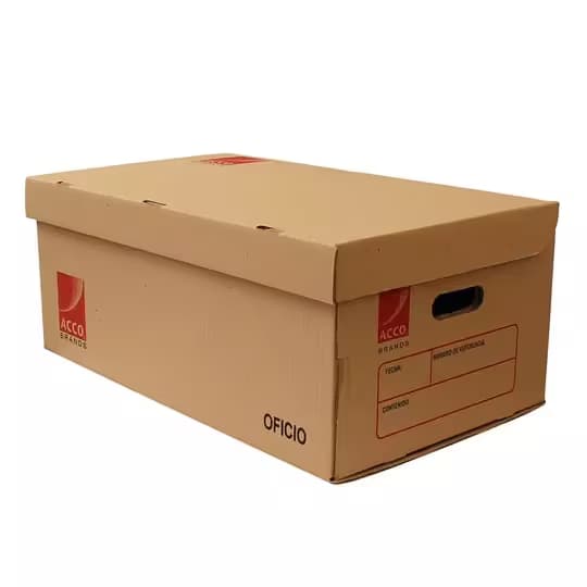 Caja de carton p/archivo carta u oficio