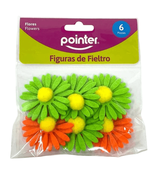 Fieltro mini flores surt. pointer