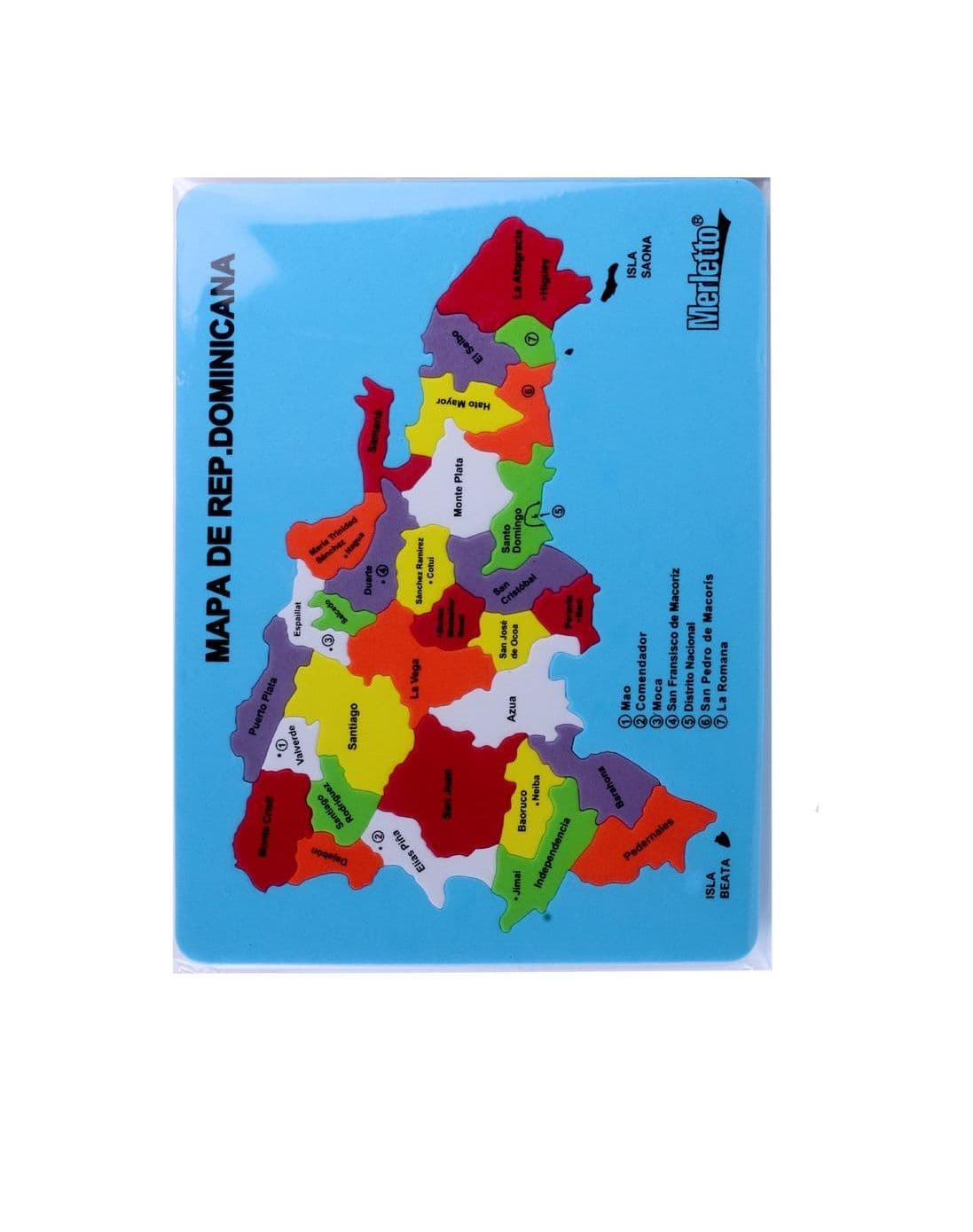 Rompecabezas de foam/mapa politico