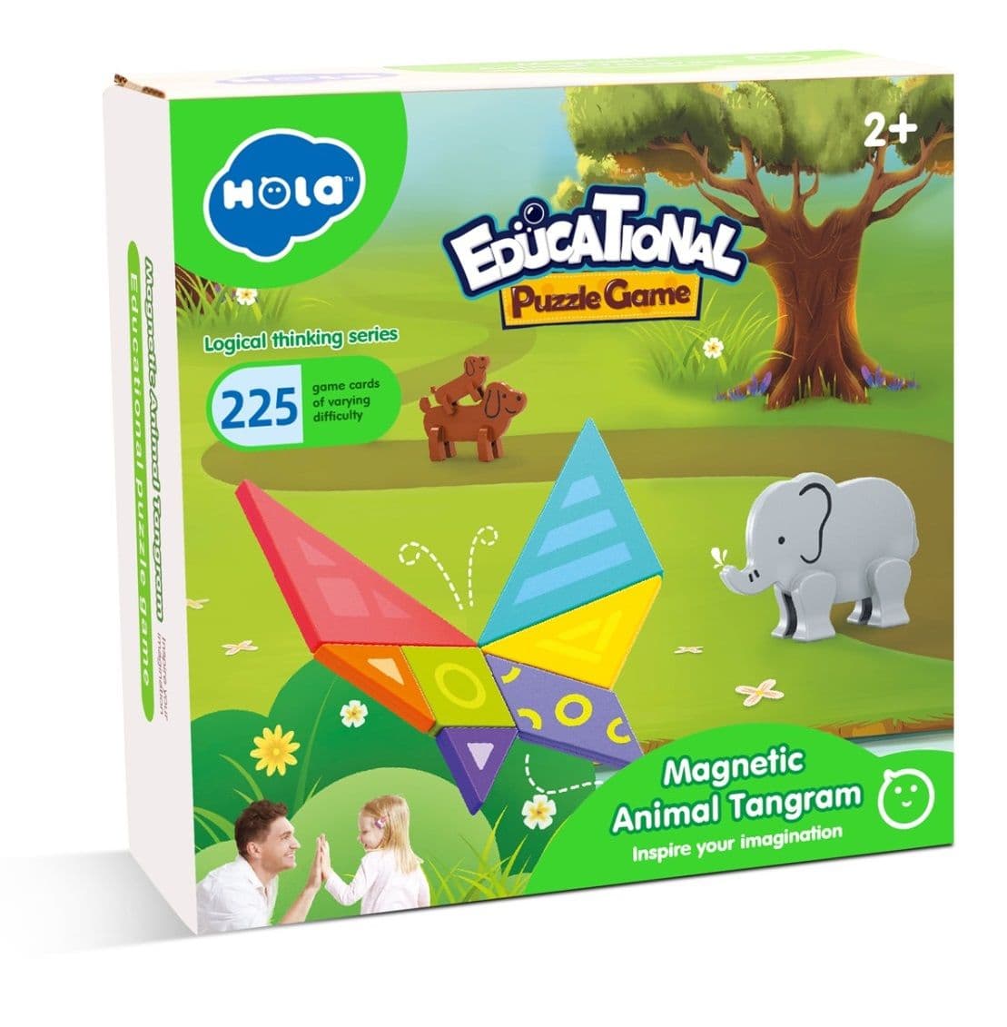 Tamgram magnetico de animales hola