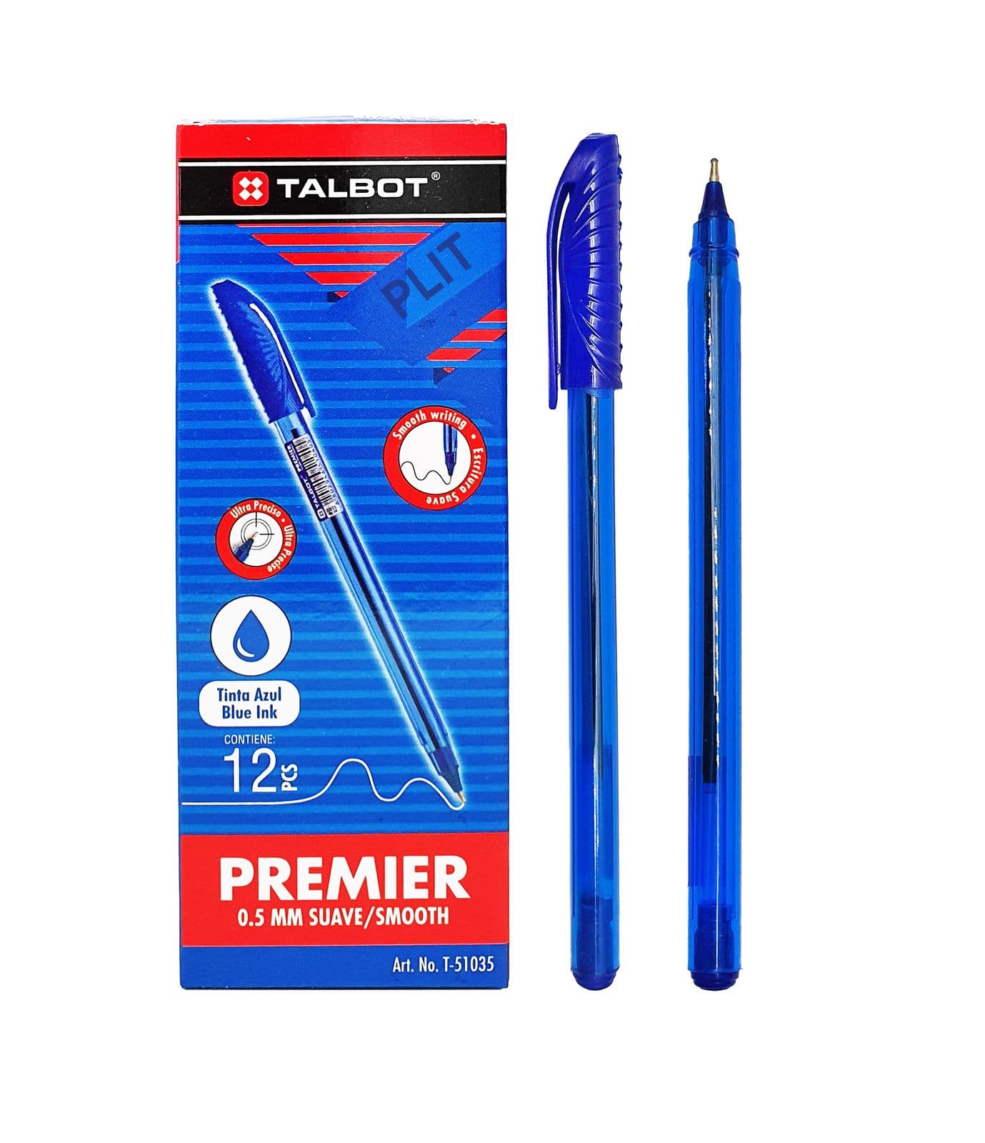 Boligrafo premier azul 12/1 talbot
