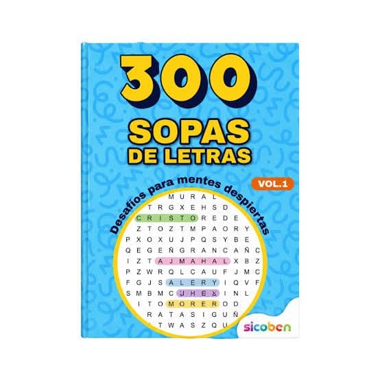 Libro de actividades sopa letras desafios 300 pg sicoben