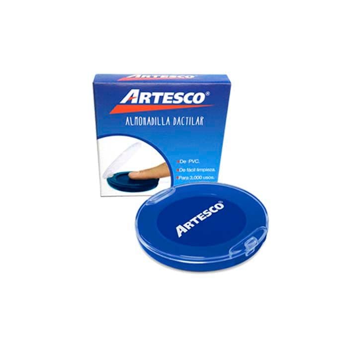 Almohadilla dactilar azul