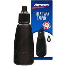 Tinta gotero p/almohadilla 30ML negro artesco