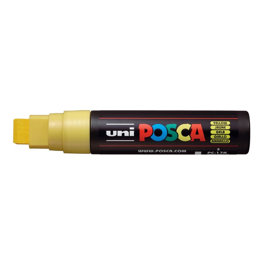 Marcador posca pta. rect. xxl amarilla