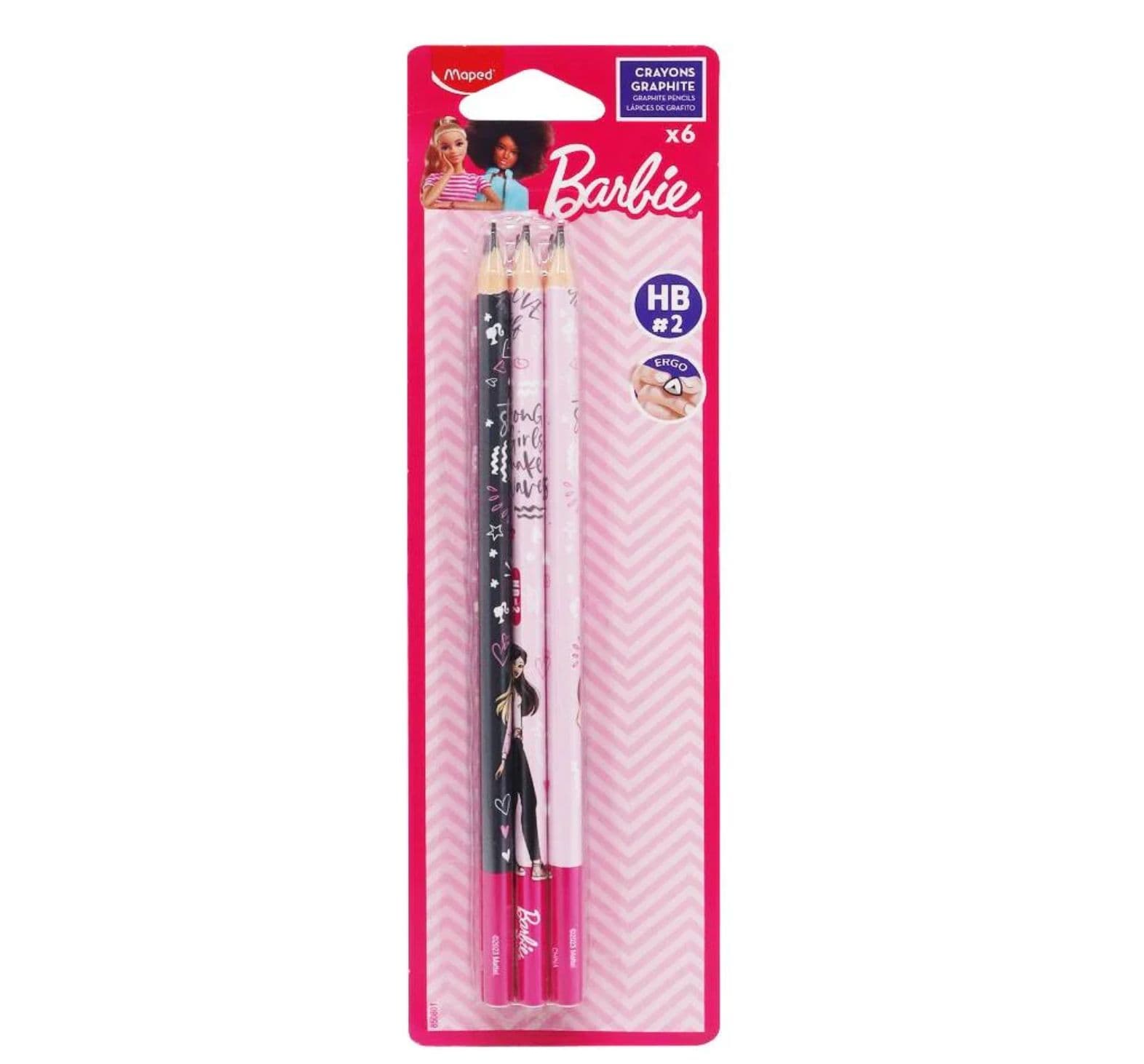 Lapices #2HB flast barbie 6/1