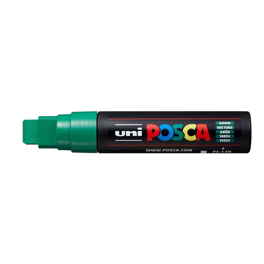 Marcador posca pta. rect. xxl verde