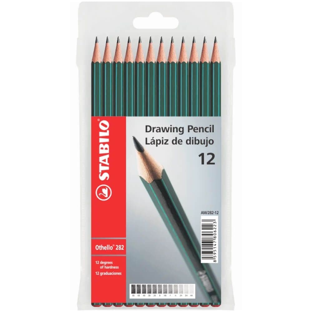Lapiz d/dibujo othello 12 graduac. stabilo