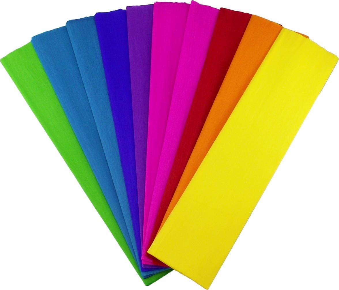 Papel crepe multicolor 10/1