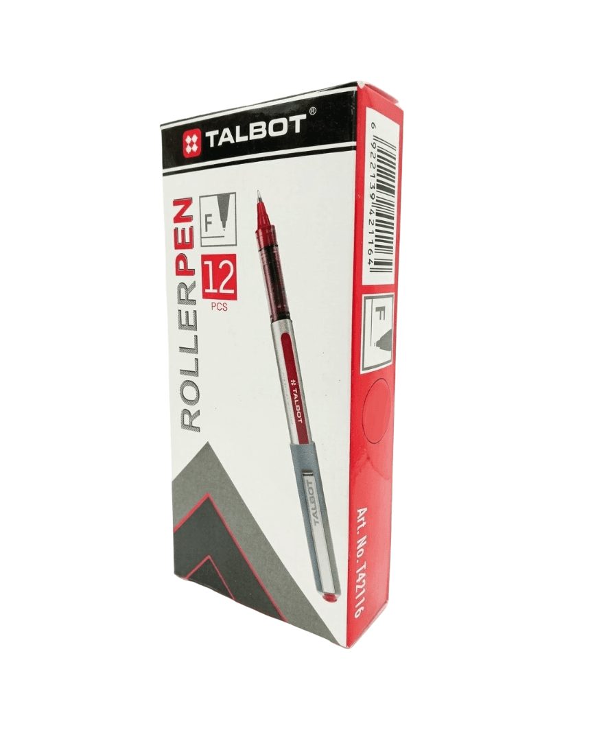 Rollerball rojo punta fina 12/1 talbot
