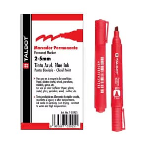 Marcador perm. rojo p/biselada 12/1 talbot