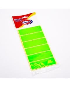 Etiquetas (1X3) fluo verde 100/1 (23.5X76MM)