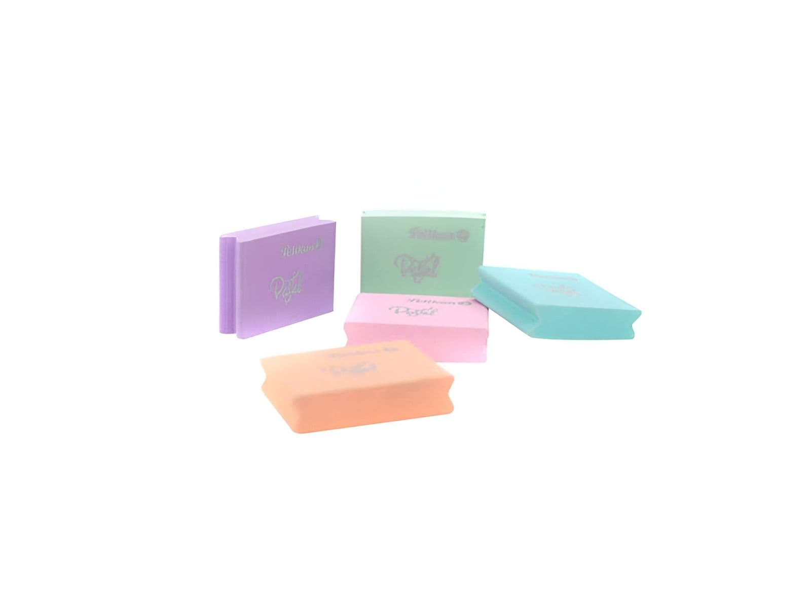 Gomas de borrar colores pasteles